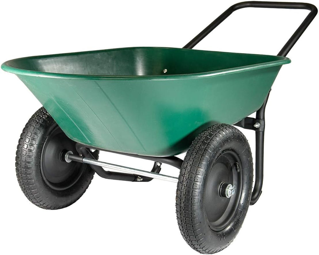 70007 The Original Yard Rover Dual-Wheel Home Garden Wheelbarrow Cart