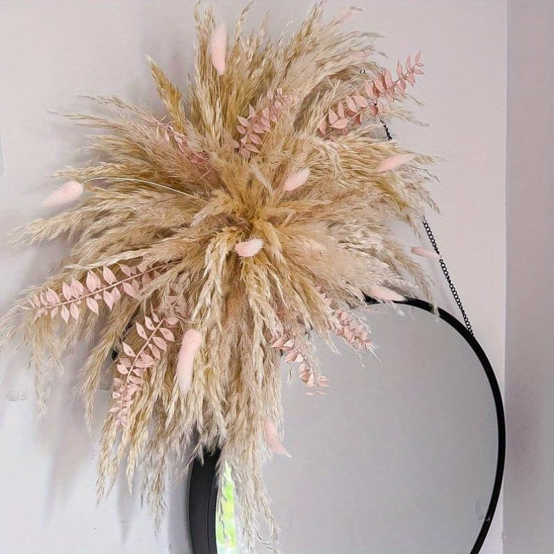 1pc Medium Pampas Grass Wall Decor, Boho Wedding Arch and Backdrop Arrangement, Rustic Wedding Decor, Dried Grass Floral Swag