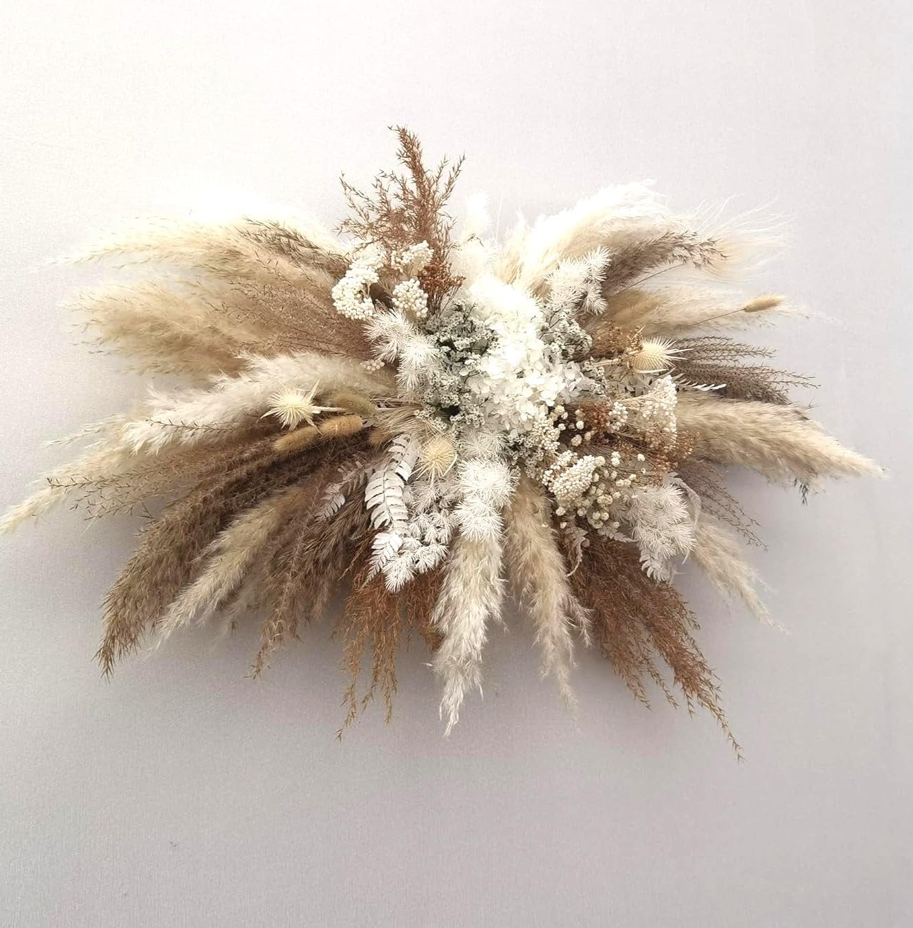 1pc Medium Pampas Grass Wall Decor, Boho Wedding Arch and Backdrop Arrangement, Rustic Wedding Decor, Dried Grass Floral Swag