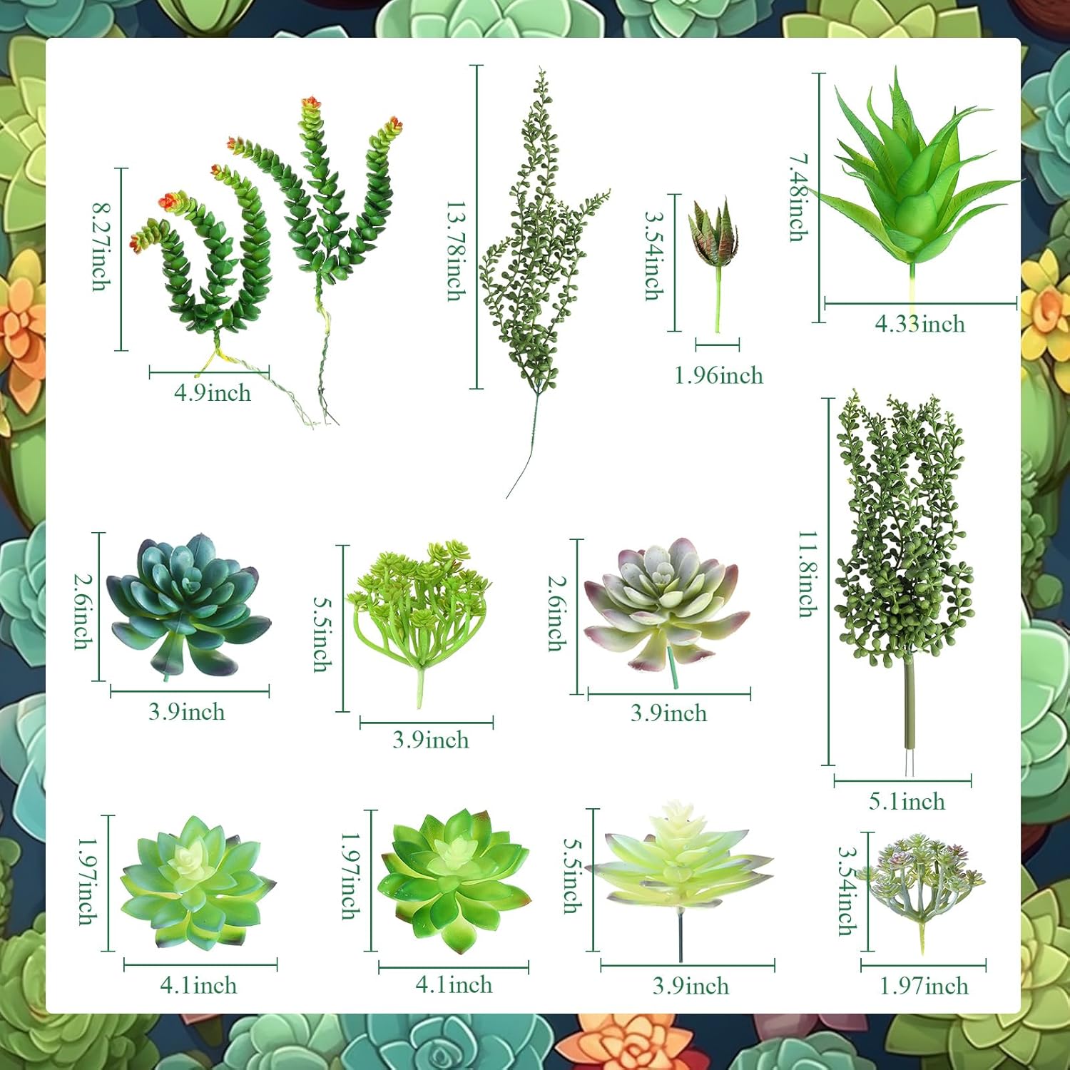 Rtteri 30 Pcs Fake Wall Planters with Artificial Plants for Indoor Wall Planter with Faux Plants Geometric Vase Pot (8.2/5.9/4 Inch) Ceramic Holder and Artificial Succulent for Home Office