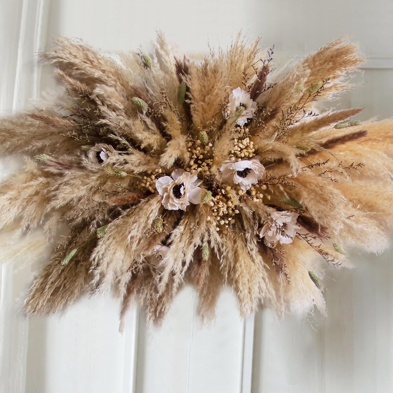 1pc Medium Pampas Grass Wall Decor, Boho Wedding Arch and Backdrop Arrangement, Rustic Wedding Decor, Dried Grass Floral Swag