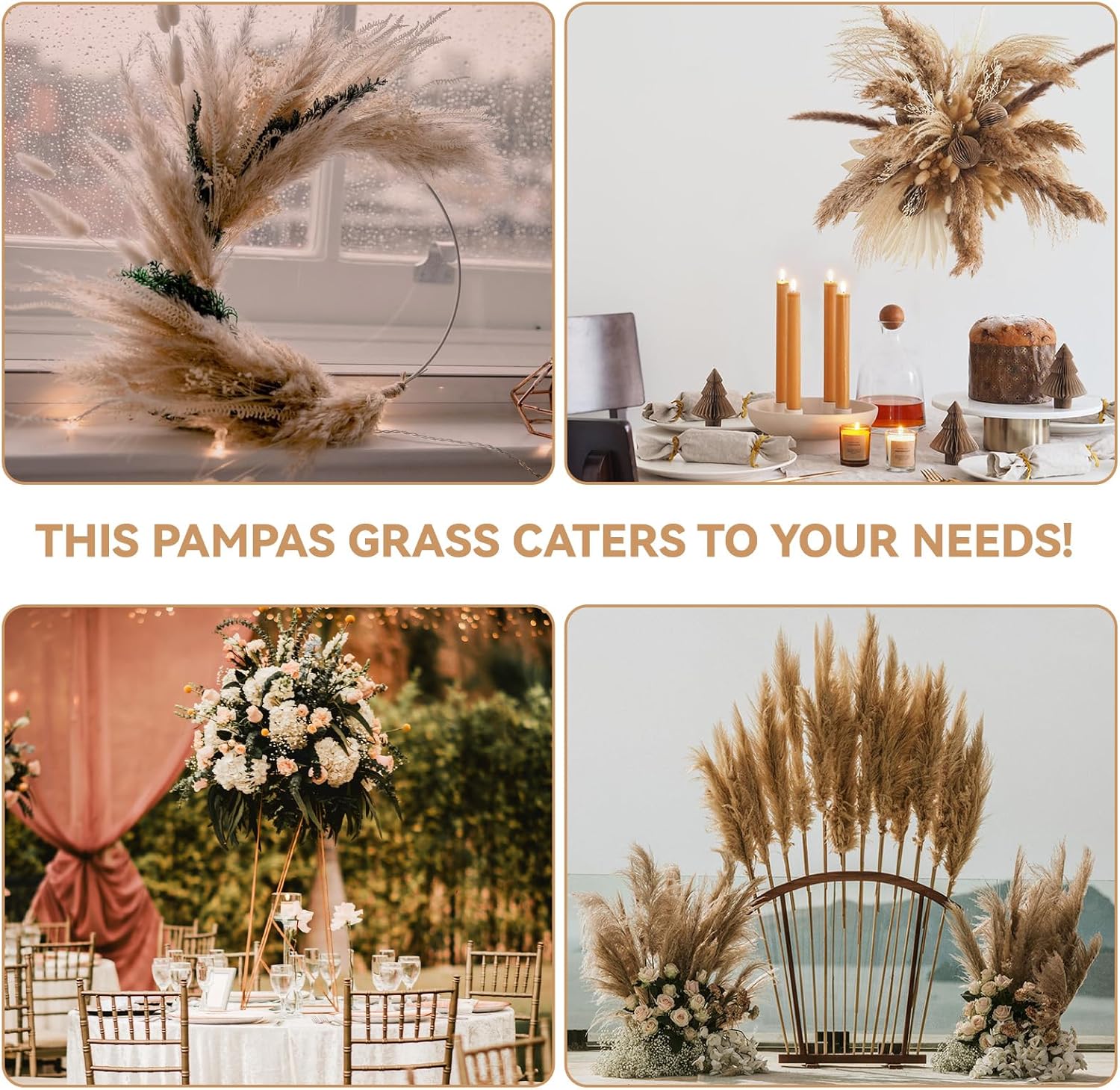 710Pcs Natural Dried Pampas Grass Decor, 9 Types Dried Flowers for Vase Boho Decor for Living Room, Wedding, Party,Centerpiece Table, Home Decorations, Bathroom, Hotel and Farmhouse Decor