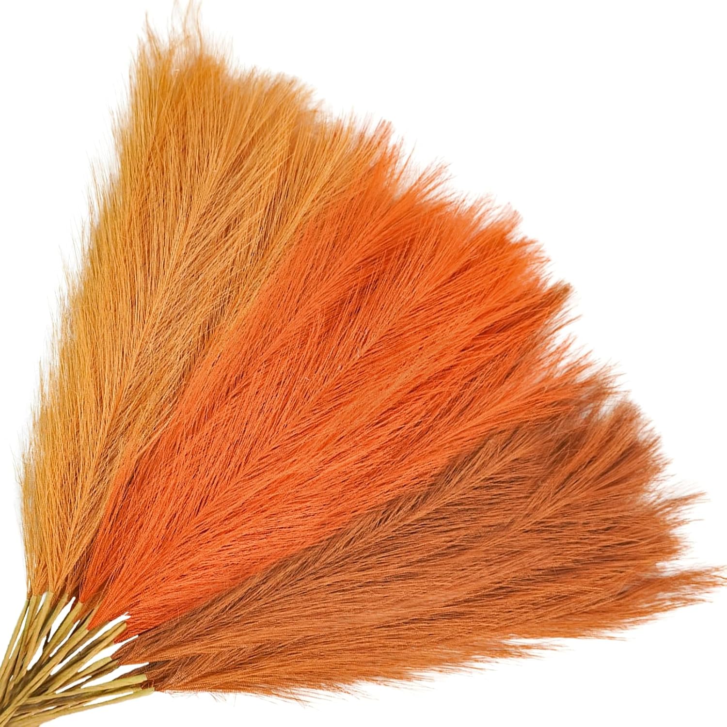 Agusbagli 150pcs Pink Faux Pampas Grass, 21.6in Fluffy Artificial Colored Pompas Grass Short Blush Fake Pampas Stems Vase Filler Flower Arrangement for Home Wedding Centerpieces Bohe Decor