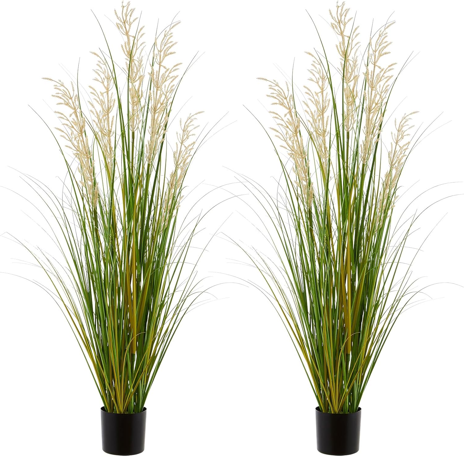 Artificial Plant, 47in Tall Pampas Grass, Faux House Plants in Pot, Indoor Decorative Flowers &Greenery for Home and Office, Ideal Housewarming Gift
